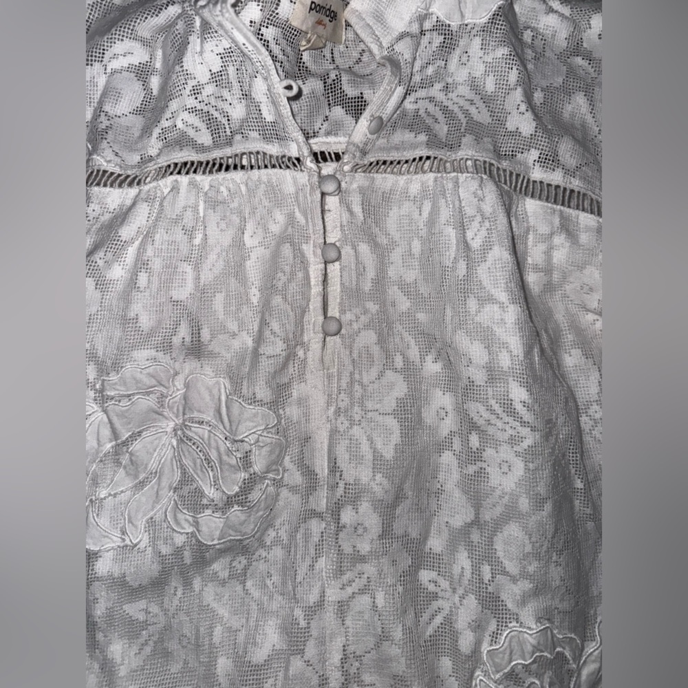 Anthropologie Porridge Tiered Lace Tunic Dress - Picture 10 of 14